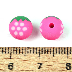 Бусины из полимерной глины ручной работы на фруктовой тематике&nbsp;CLAY-T022-04D