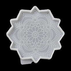 Мандала цветок коврик для чашки силиконовые Молды SIMO-H144-01B