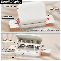 Мини пластиковый дырокол на 6 отверстие&nbsp;AJEW-WH0083-64A