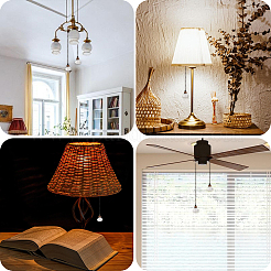 Подвески из алмазного стекла для потолочного вентилятора&nbsp;HJEW-WH20003-33A