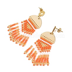 Pendientes de araña de latón para mujer.&nbsp;EJEW-MZ00757-03