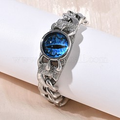 Браслеты из нержавеющей стали eye 201/304&nbsp;BJEW-F522-02P-01