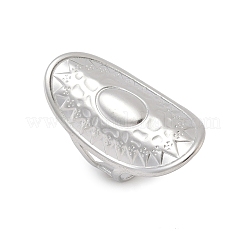 Кольца-манжеты из нержавеющей стали 304 для женщин&nbsp;RJEW-A079-07C-P