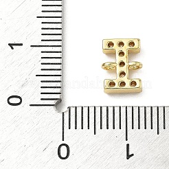 Breloques de connexion en laiton serties de micro-pavés de zirconiums cubiques transparents&nbsp;KK-I382-07G-I