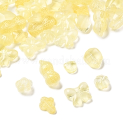 120 шт. 8 вида прозрачных стеклянных бусин-спрей GLAA-FS0002-28