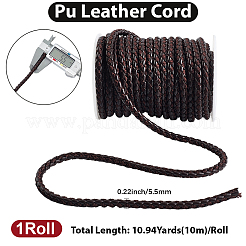 10 м круглый плетеный шнур из искусственной кожи&nbsp;LC-GF0001-13C