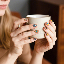 Plantillas de arte de uñas diy de acero inoxidable&nbsp;MRMJ-WH0092-181