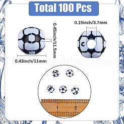 100 шт. Непрозрачные акриловые бусины&nbsp;MACR-SC0002-47