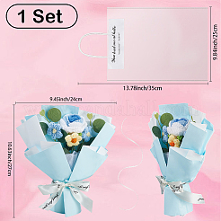 1 набор букетов из искусственных цветов из полиэстера&nbsp;AJEW-SC0031-25C