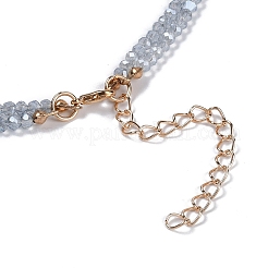 Акриловые двухслойные ожерелья NJEW-K384-07