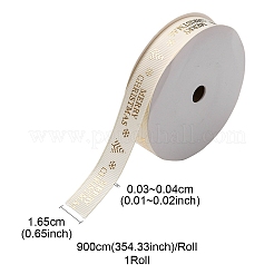 Плоская рождественская тема полиэфирная лента в крупный рубчик OCOR-YWC0001-01A-01