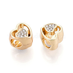 Стойки покрытие сплава горный хрусталь европейских бусы FIND-N011-07KCG