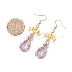 Orecchini in lega di vetro&nbsp;EJEW-MZ00313-02