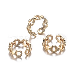 Латунь манжеты кольца RJEW-F109-03