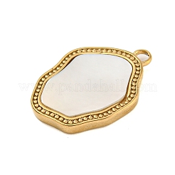 Подвески из нержавеющей стали 304 в форме ракушки STAS-Z081-02G-01