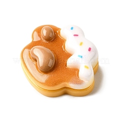 Кабошон из непрозрачной смолы с рисунком в виде отпечатка лапы&nbsp;LS-CRES-I040-02C