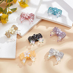 7 шт. 7 цвета прозрачные бусины из смолы&nbsp;RESI-ME0001-19