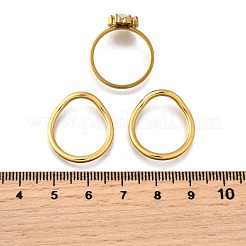 3 комплект колец из нержавеющей стали 304 с микропаве из кубического циркония RJEW-S625-01G