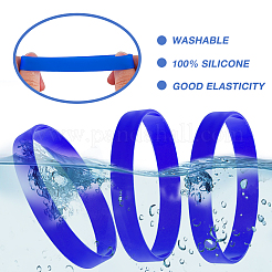 10шт. силиконовый шнур-браслет со словом&nbsp;BJEW-CN0001-04C