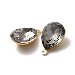 Настоящая 18-каратная позолоченная латунь со стеклянными подвесками&nbsp;KK-177-22G-07