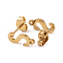 Серьги-гвоздики из нержавеющей стали 304 с ионным покрытием (IP) FIND-Q103-01S-G