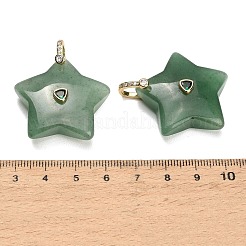 Pendentifs en aventurine vert naturel&nbsp;G-Z157-01G-A01