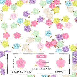 200 шт. непрозрачные акриловые бусины-соединители&nbsp;FIND-HY0001-30