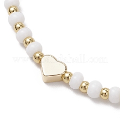 Стеклянные бусины растянуть браслеты&nbsp;BJEW-JB11719-02