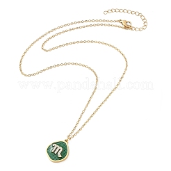 Collane con ciondolo a forma di costellazione in micro pavé di zirconi cubici in acciaio inossidabile 304&nbsp;NJEW-R021-01G-06