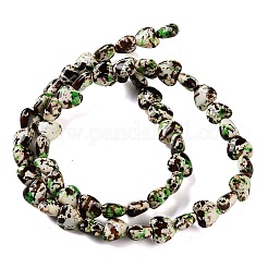 Нити из синтетических бирюзовых бусин&nbsp;TURQ-P002-01A-02