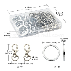 30 шт. Железные брелоки для ключей IFIN-FS0001-21