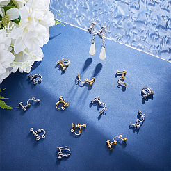 20 шт. 2 цвета фурнитура для сережек-клипс из хирургической нержавеющей стали 316 STAS-UN0063-72