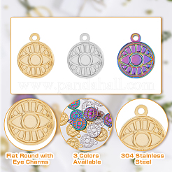 18 шт. подвески из нержавеющей стали 304 двух цветов&nbsp;STAS-DC0013-14