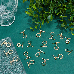 18 шт. 9-х стилевые латунные застежки-тоглы&nbsp;KK-ME0003-86