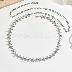 Taillenkette aus einer Legierung mit Strassen und flachen&nbsp;WGC7710-01