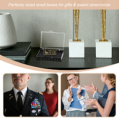 Пластиковая подарочная коробка для хранения бейджей&nbsp;CON-WH0099-05