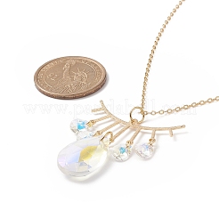 Колье с подвеской в форме капли NJEW-JN04231