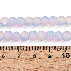 Стеклянные бусины кракле &nbsp;X1-GLAA-N009-6mm-04