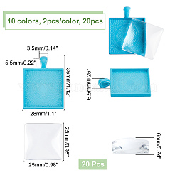 Kit fai da te per realizzare ciondoli rettangolari&nbsp;FIND-CA0004-69