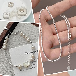 114шт 3 стиля 925 бусины из стерлингового серебра&nbsp;STER-AR0001-09