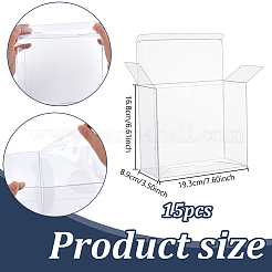 Rechteckige Aufbewahrungsgeschenkboxen aus PVC-Kunststoff&nbsp;CON-WH0112-042