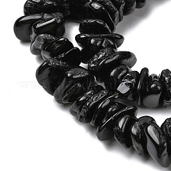 Натуральный черный турмалин бисер нитей G-A285-A07-01