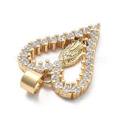 Реечное покрытие латунь с подвесками из кубического циркония KK-Q017-06B-G