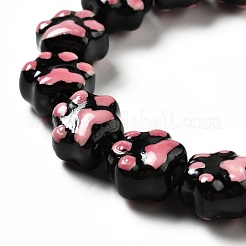 Ручной печатный шарики фарфора&nbsp;PORC-F005-02B