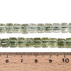 Хрустящие прозрачные стеклянные бусины нити GLAA-N062-6mm-02