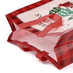 Ламинированные нетканые водонепроницаемые сумки на рождественскую тематику ABAG-B005-02B-01