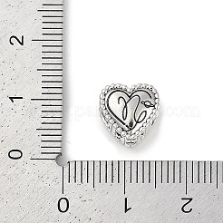 925 стерлингового серебра европейских бисер STER-R005-02AS-10