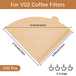 100 шт. бумажные фильтры для кофе&nbsp;FIND-CN0002-08