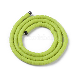 Flat Round distanziali perline fatti a mano in argilla polimerica&nbsp;CLAY-R067-4.0mm-10