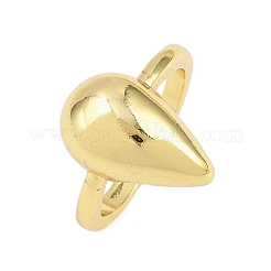 Латунь манжеты кольца RJEW-D333-01G